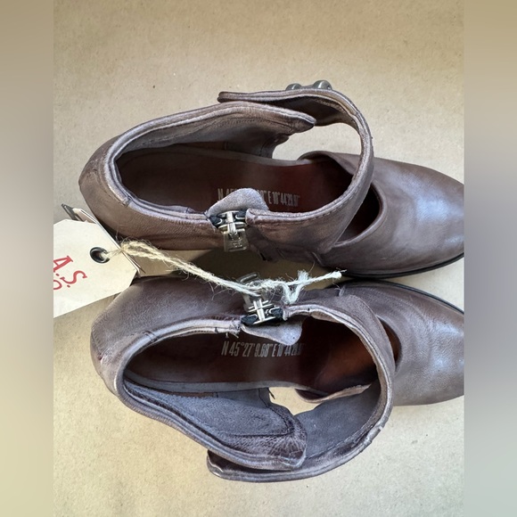 NWT A.S. 98 Brown Leather Chunky 3.5” Heeled Shoes. EU 37 - Picture 11 of 11